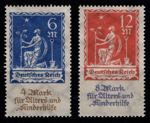 Germany 1922 Fund for Old & Children, Set [Unused]