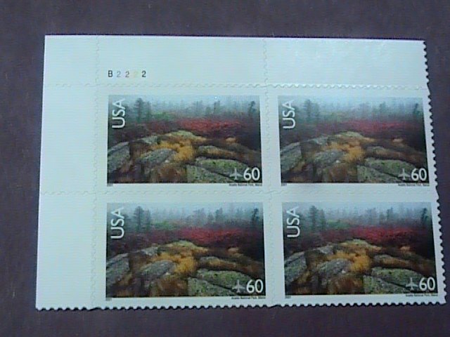 U.S.# C138-MNH-UL-PLATE # BLOCK OF 4--SCENIC AMERICAN LANDSCAPES--AIR-MAIL--2001