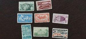 Scott # 1100-1112, 1117-1123; 17 used stamps of 1958; sound, off paper, most VF.