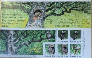 FINLAND 1995  BIRDS  BOOKLET  CAT £11