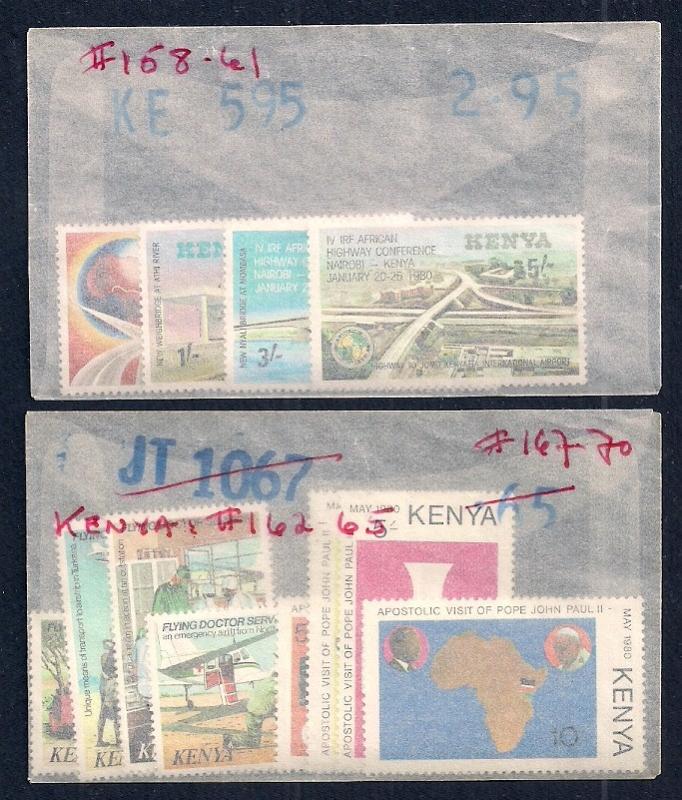 KENYA (21) All Diff Complete Sets ALL Mint Never Hinged