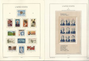 United States Stamp Collection Lighthouse Hingless Album 1972-1987, JFZ