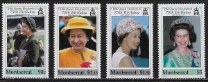 Montserrat Scott #'s 1031 - 1034 MNH