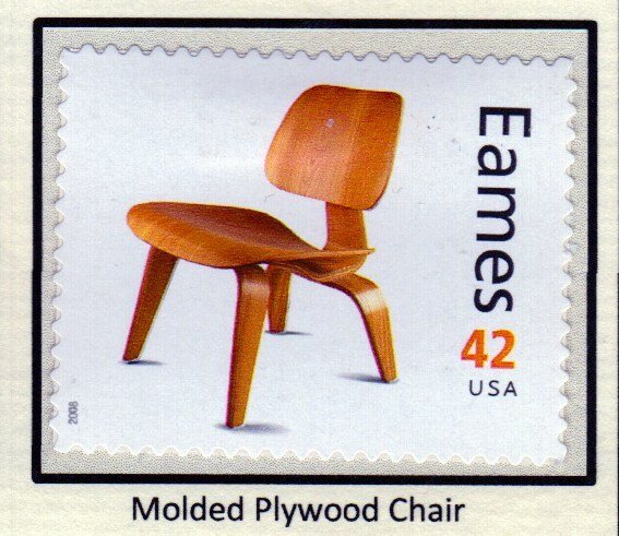 SC# 4333p - (42c) - Eames, Molded Plywood Chair - MLH Single