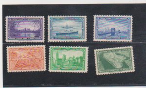 US 1939 Banknote Stamps for Eaton's Fine Letter Papers Set of 6 MH Poster Stamps