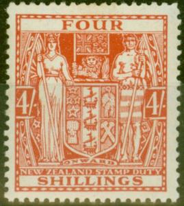 New Zealand 1940 4s Red-Brown SGF194 Fine MNH