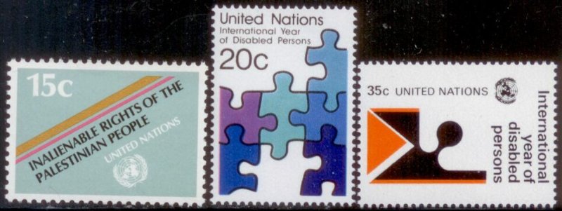United Nations 1981 SC# 343-5 MNH-OG E124