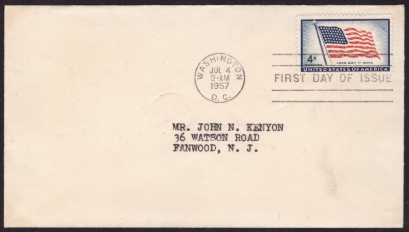 F280   UNITED STATES   FDC # 1094      Flag Issue