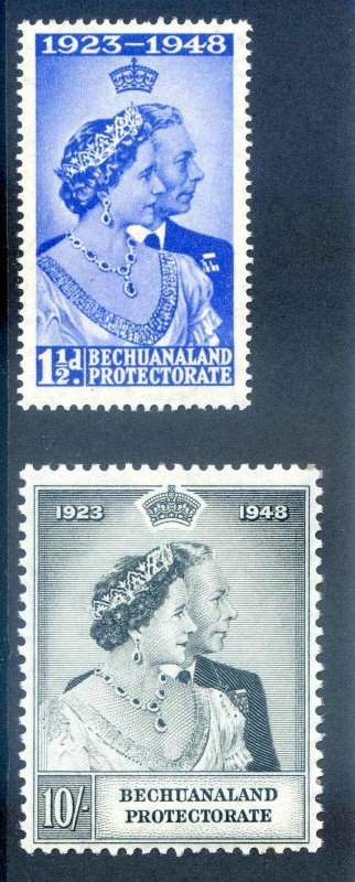 Bechuanaland 1948 Silver Wedding SG136/7 Unmounted Mint