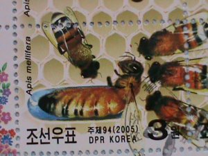 KOREA STAMP:2005-LOVELY KOREAN BEES CTO-NH- MINI SHEET