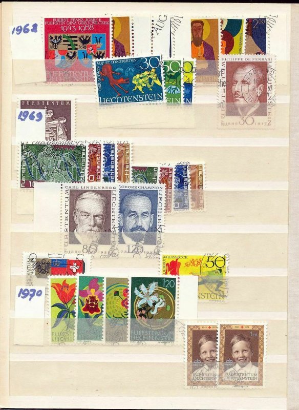 Liechtenstein 1960s/70s Sport Europa Trees M&U(Appx 220 Items) (MT 209