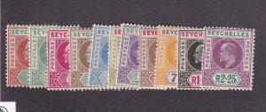 Seychelles Scott #'s 52 - 62 Set VF OG MH nice colors cv $ 181 ! see pic !