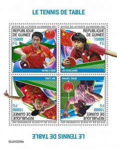 2021/04- GUINEA  - SPORT TABLE TENNIS     4V    MNH **