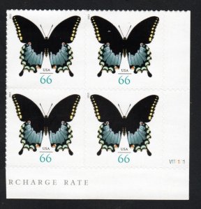 SC# 4736 - (66c) - Spicebush Swallowtail Butterfly - MNH - Plate Block of 4