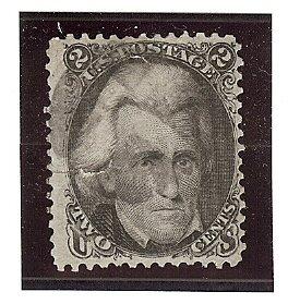 U.S. Used Scott #73 2 Cent Black