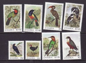 Zambia-Sc#377-87 ex #'s 378,380,386-unused  NH set-Birds-id2-1987-88-