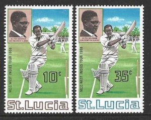 St Lucia 229-230   Complete MNH SCV$.65