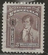 Venezuela ^ Scott # 362 - MH