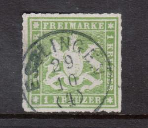 Wurttemberg #41a XF Used CDS Cancel