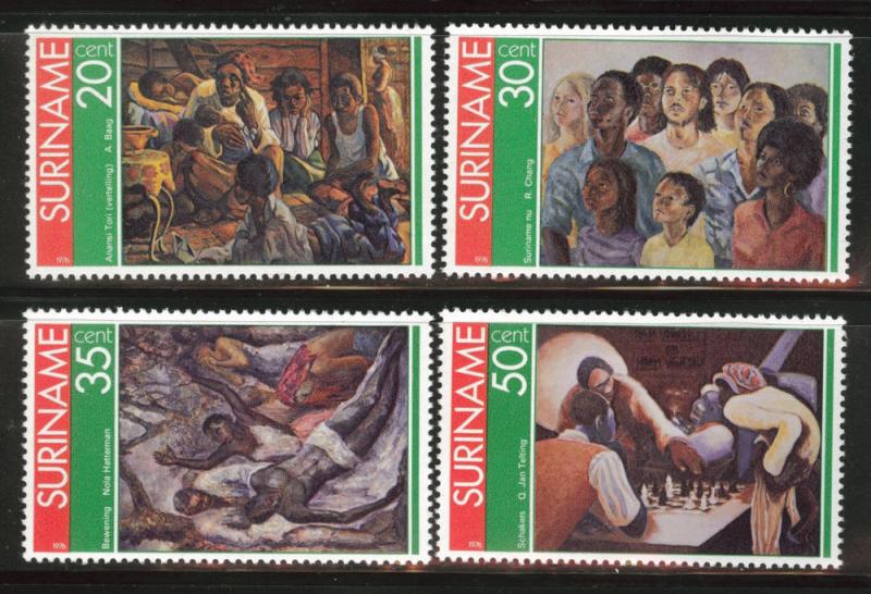 Suriname Scott 454-457 mnh** 1976 ART set