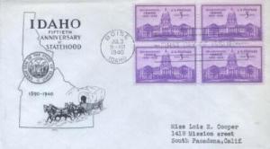 896  3c  IDAHO STATEHOOD - A.P.L cachet