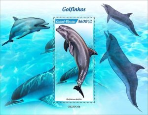 Guinea-Bissau - 2022 Short-beaked Common Dolphin - Stamp Souvenir Sheet