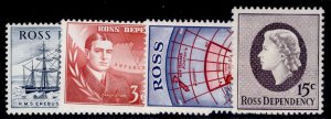 NEW ZEALAND - Ross Dependency QEII SG5-8, 1967 Decimal set, NH MINT. Cat £40.