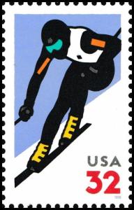 US 3180 Alpine Skiing 32c single MNH 1998