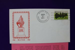 MAVEX Sta Youngstown PA 1968 Volney Rogers Memorial Philatelic Expo Cachet Cover