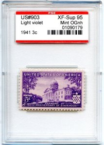 US SCOTT #903 MINT-XF-SUP-OG-NH GRADED 95 PSE ENCAPSULATED SMQ $35 (7/30/24 GP)