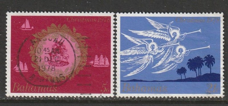 1978 Bahamas - Sc 444-5 - used VF - 2 single - Christmas