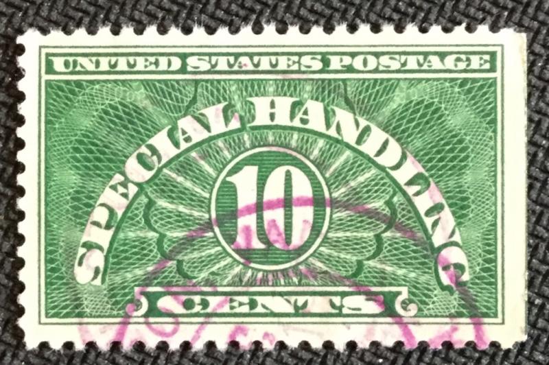 US #QE1 Used SE Single Special Handling SCV $1.00