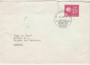 Geneva United Nations 1969  stamps cover ref 21662