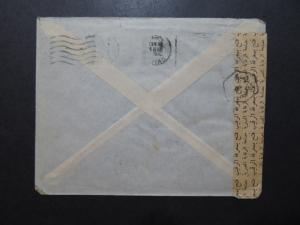 Egypt 1956 Arab Israeli War Cansor Cover to USA (I) - Z10150