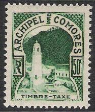 Comoro Islands #J1 Postage Due MH