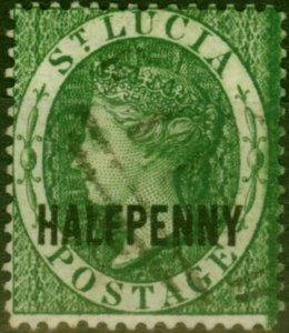 St Lucia 1881 1/2d Green SG23 Fine Used