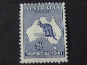 AUSTRALIA # 4-MINT/HINGED---DARK BLUE ---1913