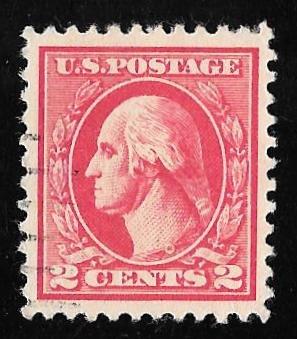 528B 2 cents Washington Carmine ty 6 Stamp used EGRADED VF 84