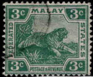 Federated Malay States Scott 54 Used