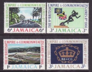 Jamaica-Sc#254-7- id7-unused NH set-Sports-British Empire Games-1966-