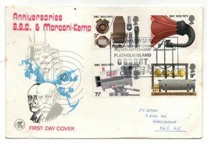 GB 1972 BBC FDC + Flatholm Island Cardiff SP PMK WS24692