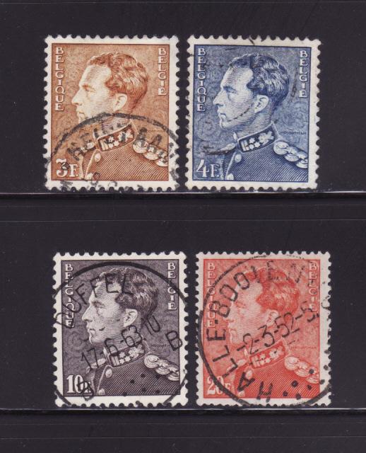 Belgium 304-305, 307-308 U King Leopold III (C)