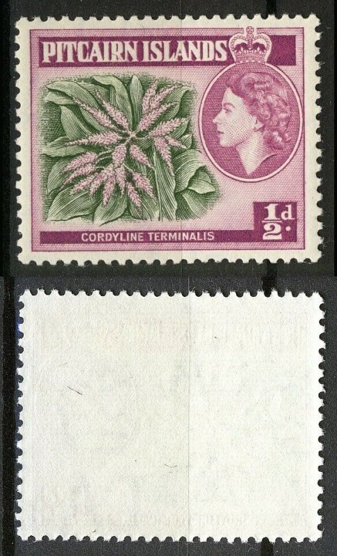 Pitcairn Islands 1963, 1/2p flowers with New Watermark II VF MNH, Mi 36 cat 3€