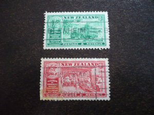 Stamps - New Zealand - Scott# 218-219 - Used Part Set of 2 Stamps