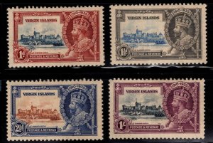 British Virgin Islands Scott 69-72 MH* 1935 Coronation set CV$25