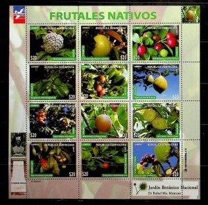 DOMINICAN REP. Sc 1615 NH MINISHEET OF 2017 - FRUITS - (CT5)