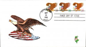 #2595-97 Eagle and Shield Hussey FDC