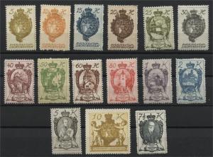 LIECHTENSTEIN , DEFINITIVES 1920 LH SET	