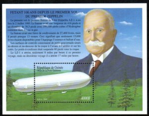 Guinea Stamp 1858  - First Zeppelin flight
