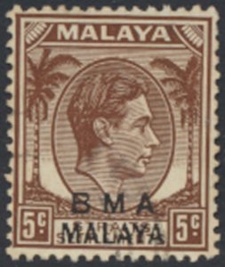 Straits Settlements  OPT BMA Malaya  SC# 259   Used  see details & scans